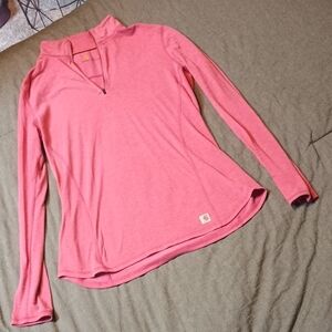 Women's Carheart Pink Long Sleeve Shirt
